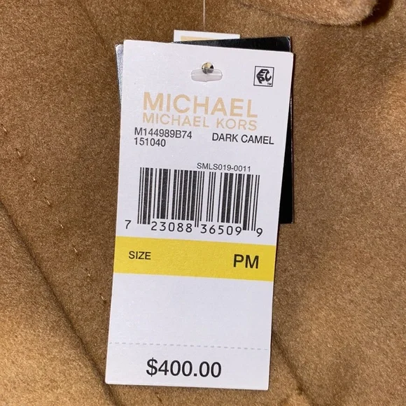 MICHAEL Michael Kors Wool Coat -Dark Camel size PM NEW WITH TAGS - Picture 7 of 16